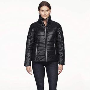 PLUS SIZE PACKABLE BLACK PUFFER JACKET COAT ELLOS NWOT SZ 3X